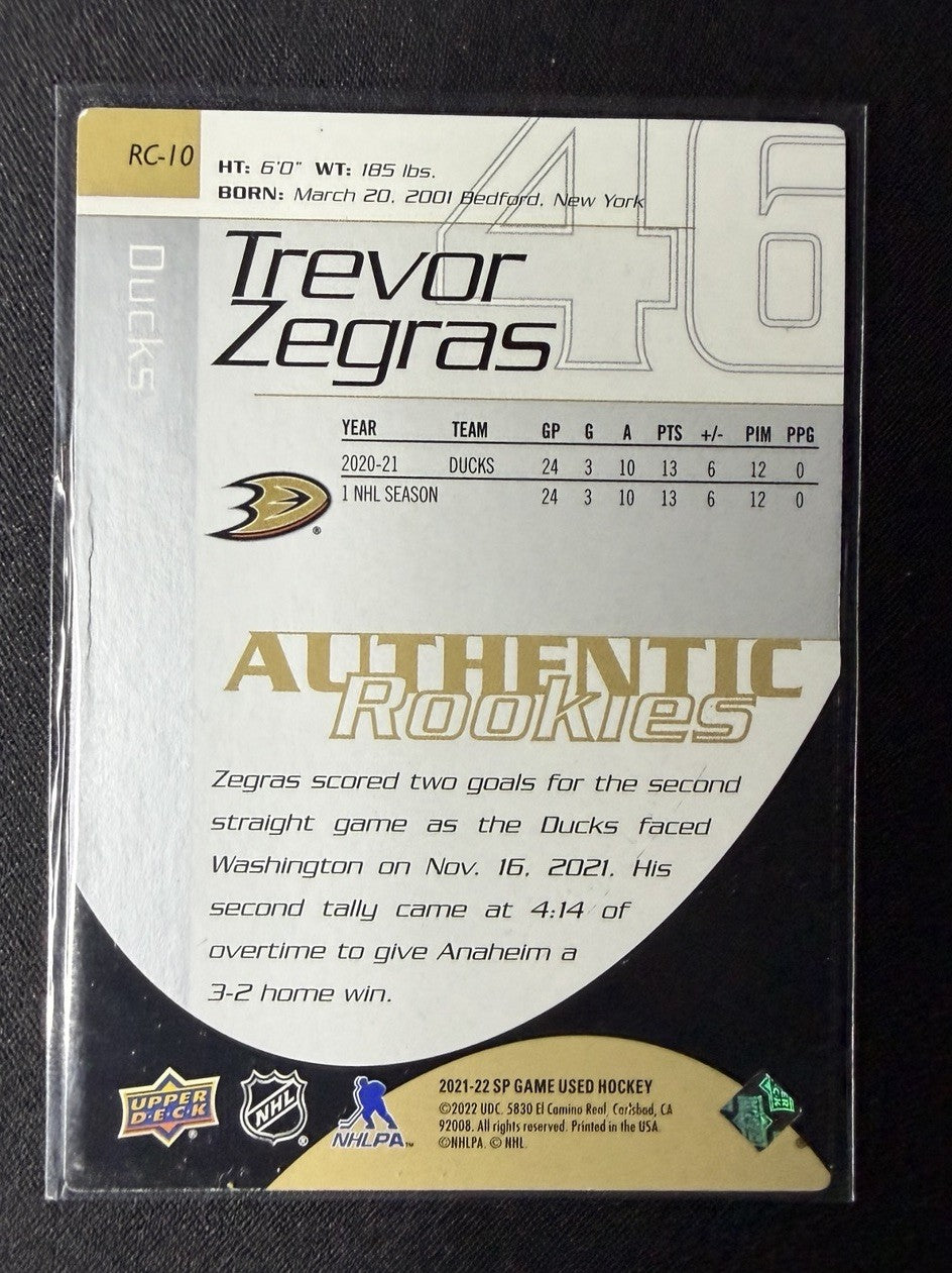Trevor Zegras Authentic photo 2