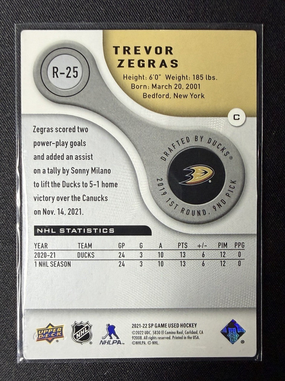 Trevor Zegras Game Used photo 2