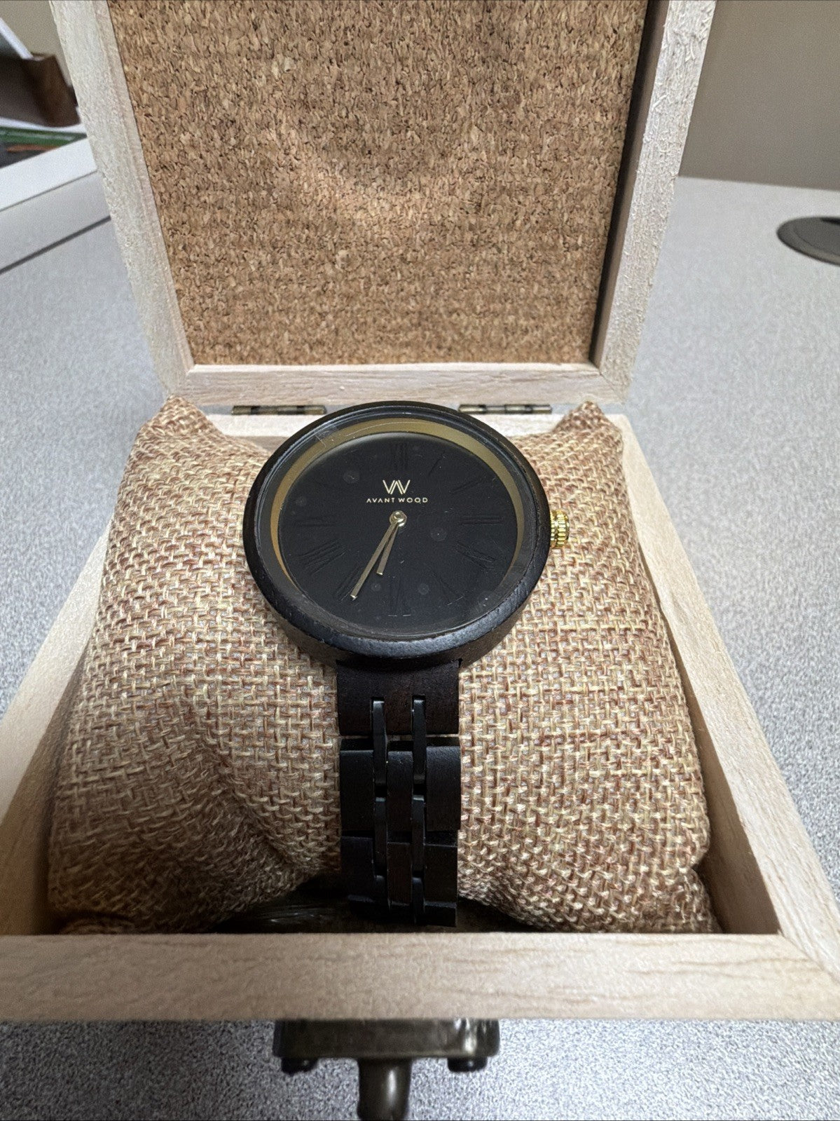 Avantwood Dark Ebony Gold Watch photo 1