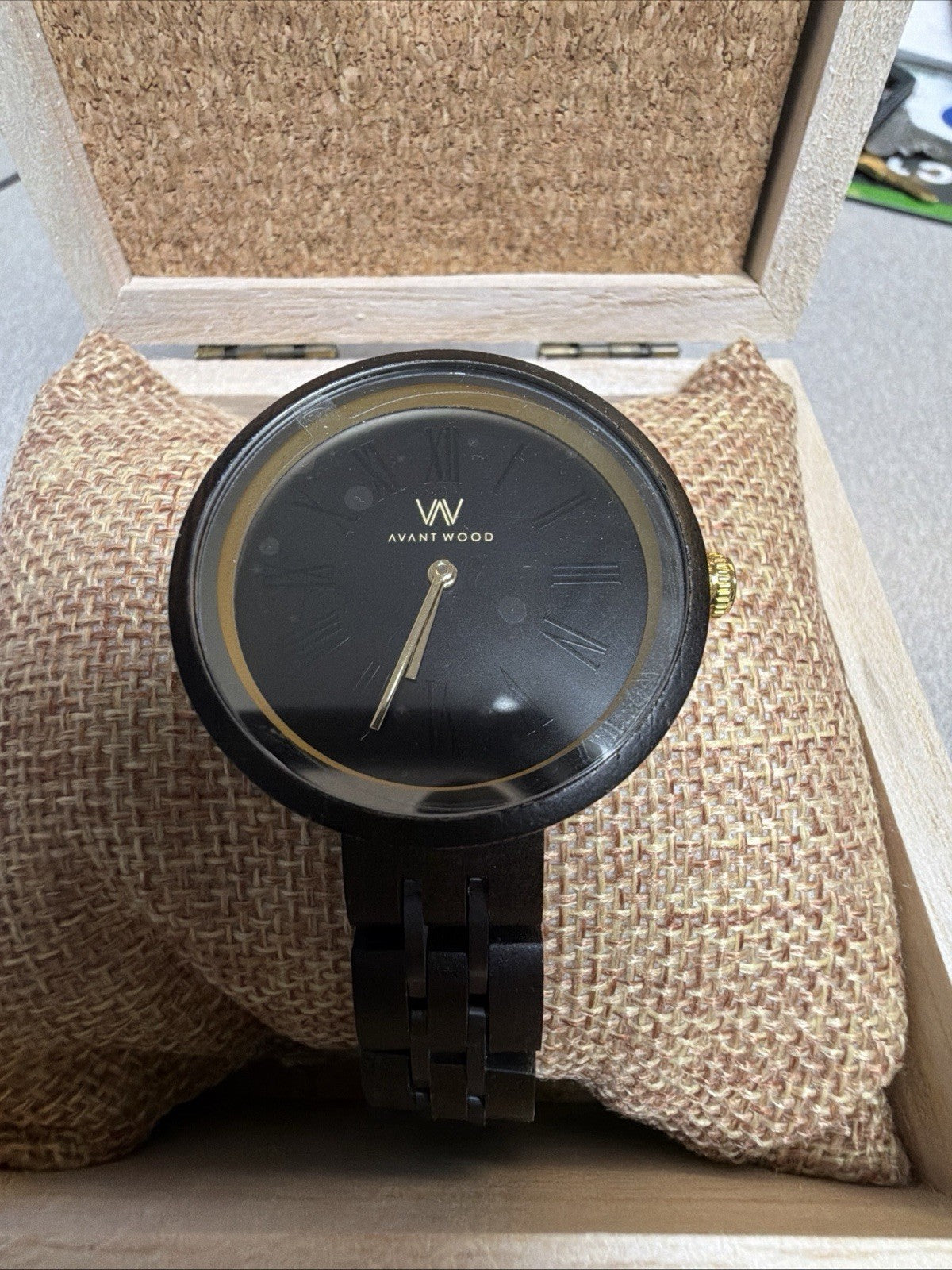 Avantwood Dark Ebony Gold Watch photo 6