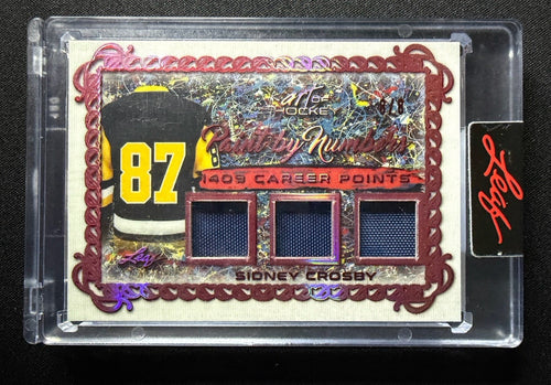 2022-23 Sidney Crosby 8/8 Leaf Art Of Hockey #PBN-30 Pittsburgh Penguins Patch