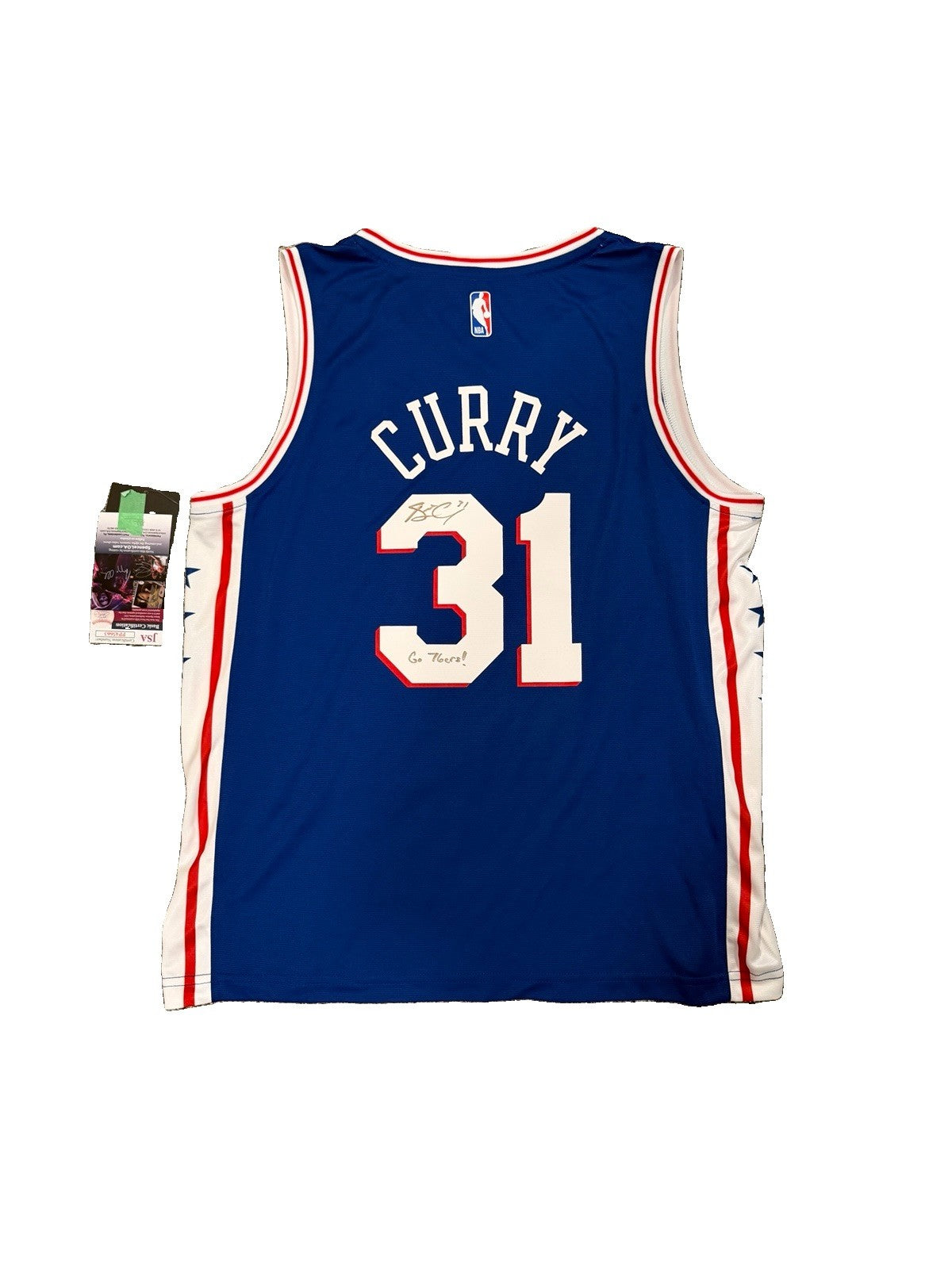 Seth Curry signed jersey photo 1